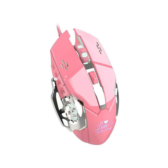 Computer Mouses X500 Wired Mouse Lighted Usb2.0 Extension Cable 4 Adjustable 3200Dpi Silent Gaming Valentine Gift