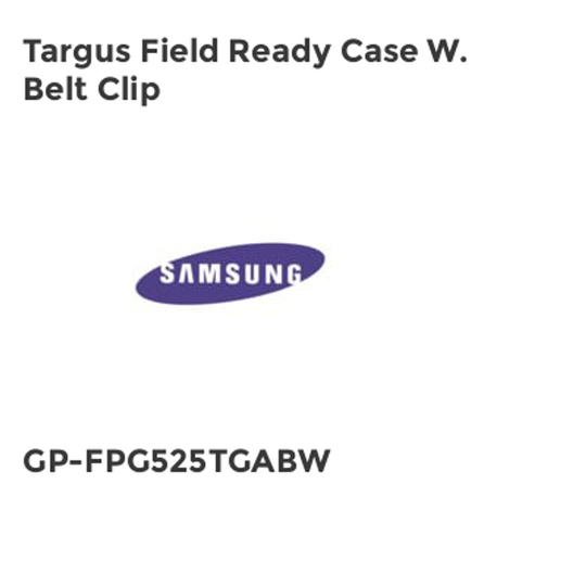 Samsung Targus Field Ready Case W. Belt Clip