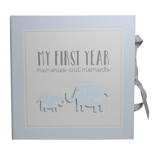 My First Year Record Book Petit Cheri Collection Gift - Blue Baby Girl