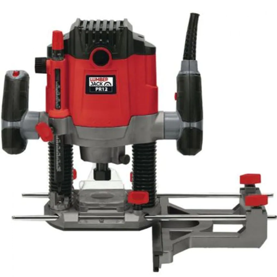 Lumberjack 1/2" Plunge Router with Variable Speed & Fine Height Adjustment