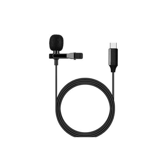 Mini TYPE C Mobile Phone Interview Microphone Live Recording Microphone Lavalier Microphone
