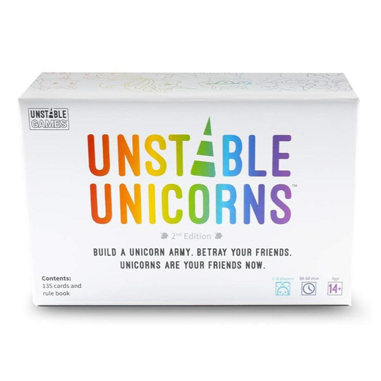 (Unstable Unicorns White 2) Unstable Unicorns - Family Gathering Board Game