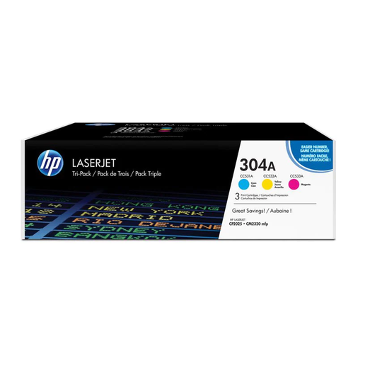 HP HP 304A Multipack Standard Capacity Toner 3x 2.8K pages for HP Color LaserJet