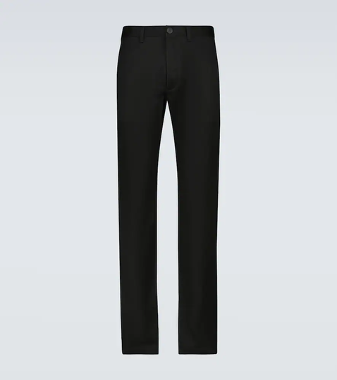 Cotton-blend gabardine chinos