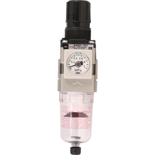 SMC AW30-F03DE FRL Auto Drain C/W Gauge G3/8