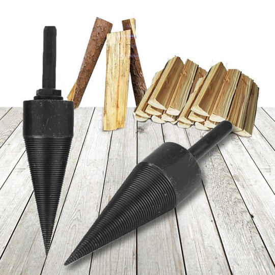 32mm Firewood Drill Bit Wood Log Splitter Screw Splitting Cone Driver