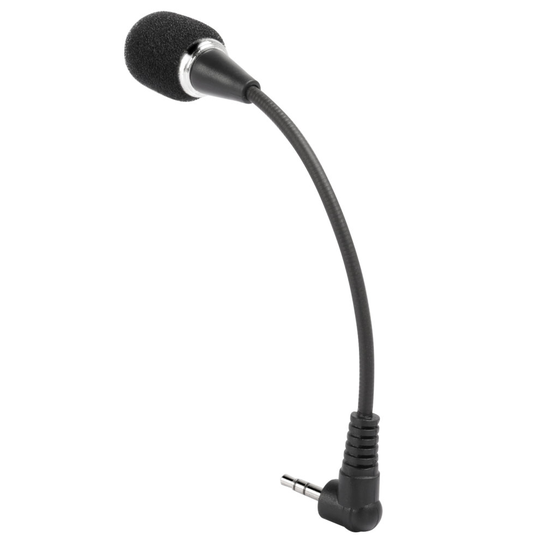 Trixes Flexible 3.5mm Computer Microphone | Mini Laptop Mic