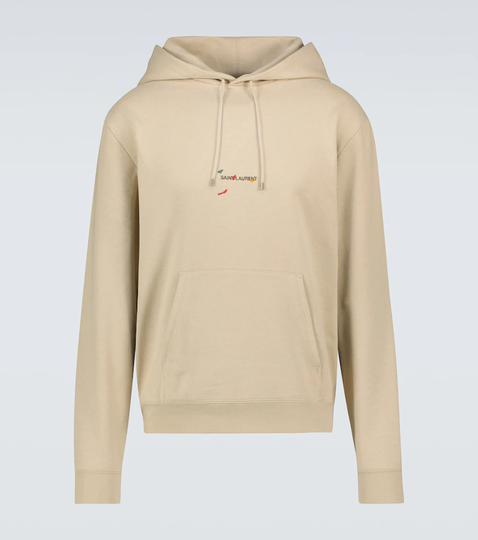 Logo cotton hoodie