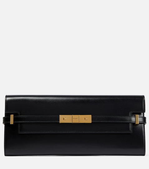 Manhattan leather clutch