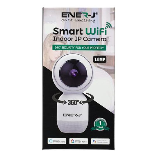Ener-J WiFi Indoor IP HD Security Camera With Two Way Audio Ref IPC1023