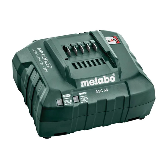 Metabo ASC 55 Air Cooled Slide Charger 12-36V Li-ion MPTASC30P