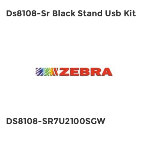 Zebra Ds8108-Sr Black Stand Usb Kit