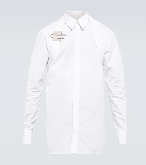 Harness cotton poplin shirt