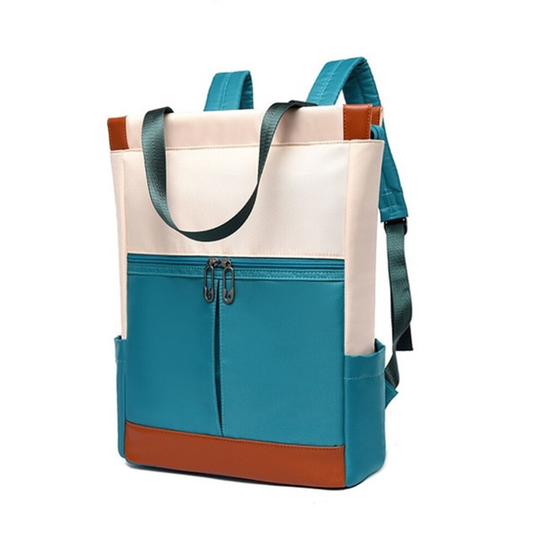 Nylon Waterproof 15.6 Laptop Backpack Women Large Capacity Ladies Hand Double Shoulder Bags Bagpack Satchel Travel Bags