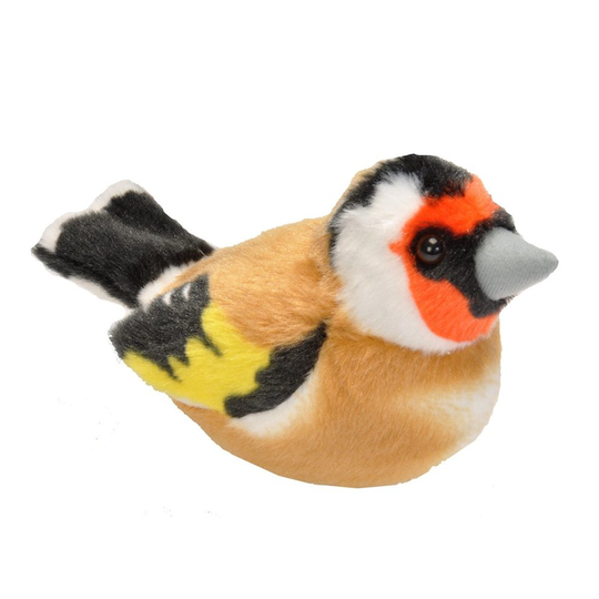 Wild Republic 19486 13 - 16 cm Goldfinch with Real Bird Calls Plush Toy