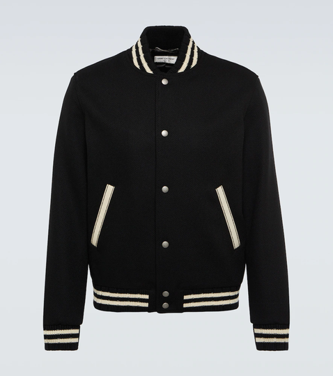 Wool-blend varsity jacket
