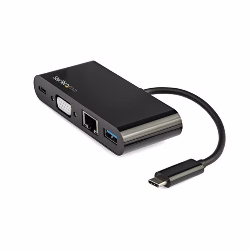 Startech USB C VGA Multiport Adapter PD 60W- you get 3