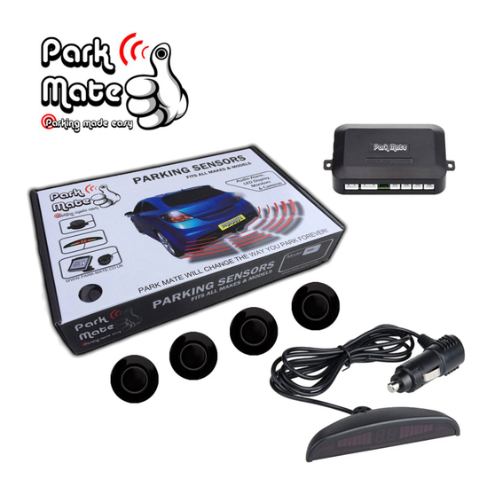 (Black) Park Mate Rear Parking Sensors Wireless LED Display PM225