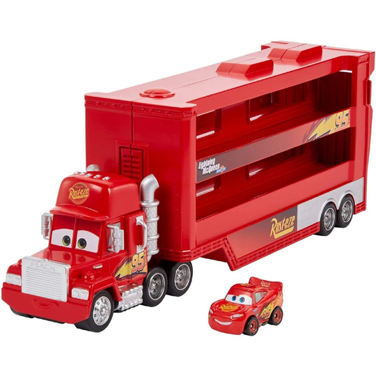 Disney Cars Mini Racer Mack Truck Transporter
