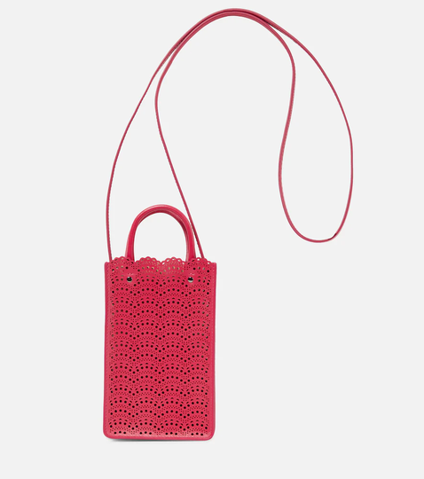 Garance leather phone pouch