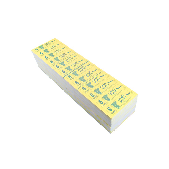 Jumbo Bingo Ticket Booklets, 12 to View, 6 Game