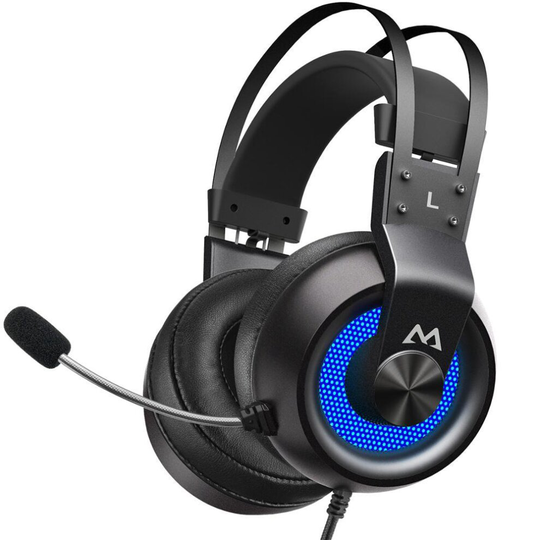 (Black with Blue) Mpow EG3 Pro Gaming Headphones For iPad PS4 PC Laptop Tablet Phones 3.5mm Jax & USB Cable