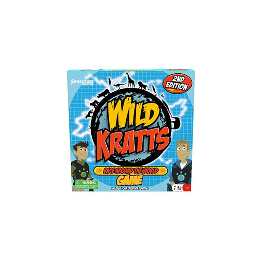 Pressman Wild Kratts Race Around the World Board Game Multicolor, 5"