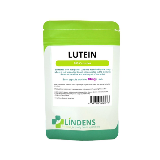Lindens Lutein tablets 10mg TRIPLE PACK 300 capsules Quality Natural Supplement