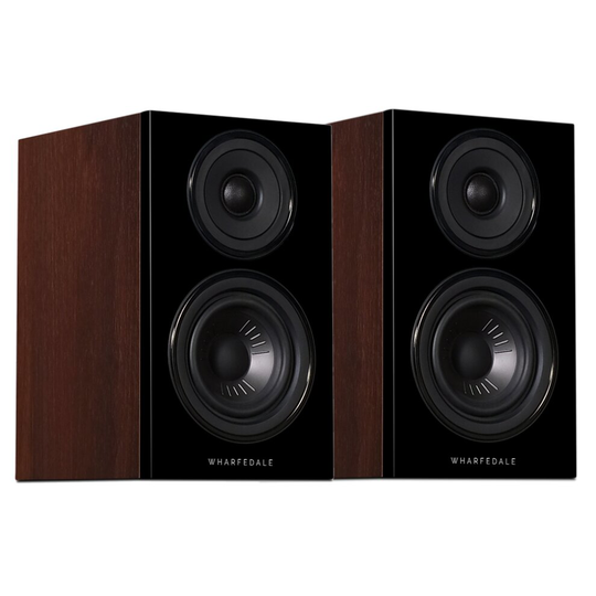 (Walnut) Wharfedale Diamond 12.0 Bookshelf Speakers