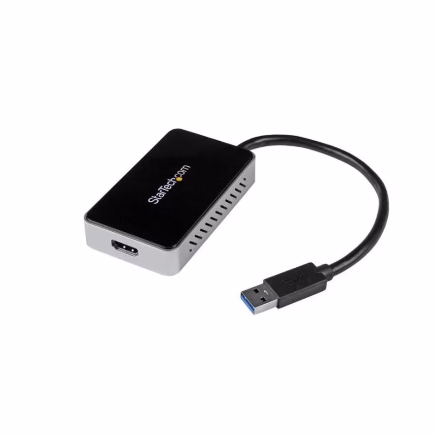 Startech USB 3.0 to HDMI External Video Card- you get 2