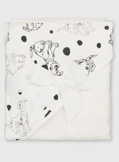 Disney 101 Dalmatians White Hooded Towel - One Size