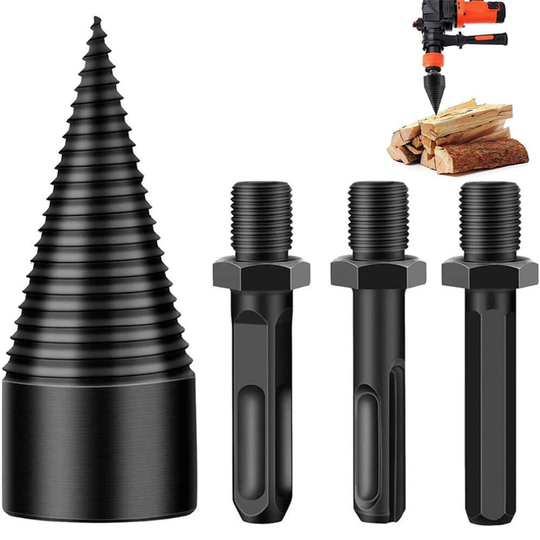 42mm Firewood Drill Bit Wood Cone Hex Shank Wood Log Splitter Screw UK