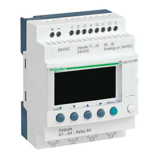 Schneider Electric SR2B121BD, SR2 12 I-O 24 VDC Includes Clock