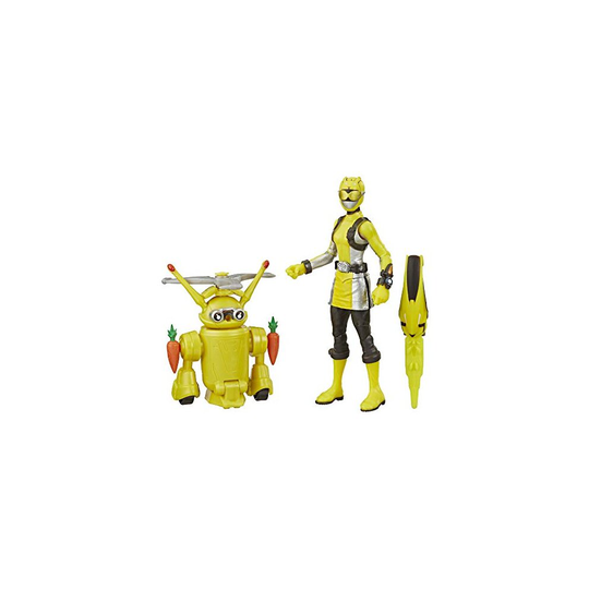 Power Rangers Beast Morphers Yellow Ranger and Morphin Jax Beast Bot 15 cm Action Figure 2pack Toys Inspired by the Power Rangers TV Programme