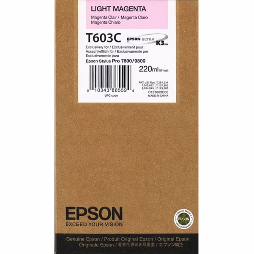 Epson Epson T603C Light Magenta Ink Cartridge 220ml - C13T603C00