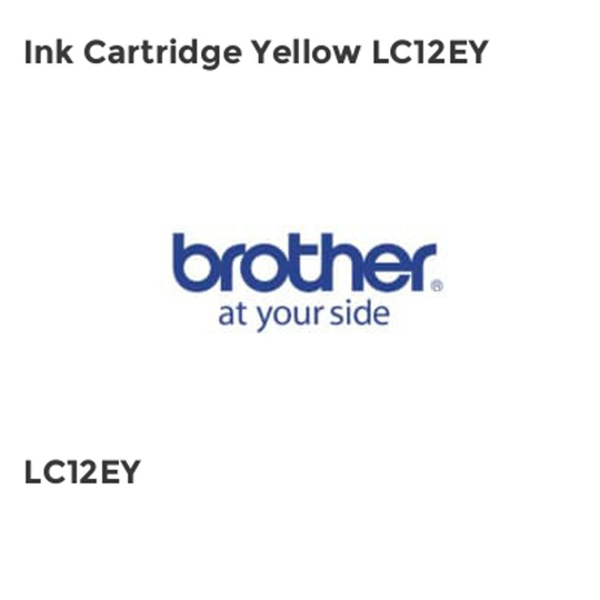 Brother Ink Cartridge Yellow LC12EY