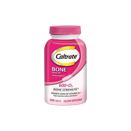 Caltrate Bone Health 600+D3 Calcium Tablets, 200 Ct