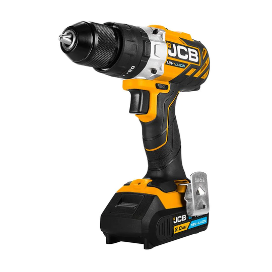 JCB 18V Brushless Combi Drill 2.0Ah Battery in L-Boxx 136