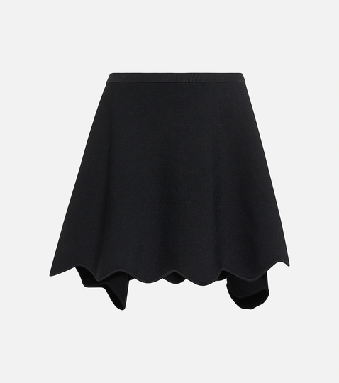 Scalloped miniskirt
