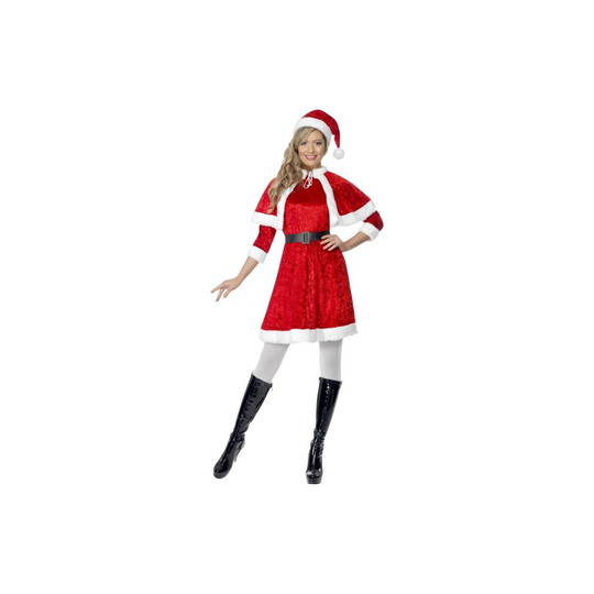 Red Ladies Miss Santa Costume - costume santa miss christmas fancy dress ladies outfit womens claus xmas smiffys
