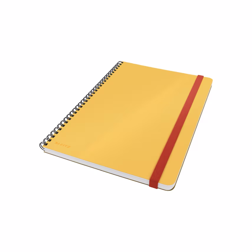 Leitz Cosy Notebook Soft Touch Ruled, Wirebound Warm Yellow