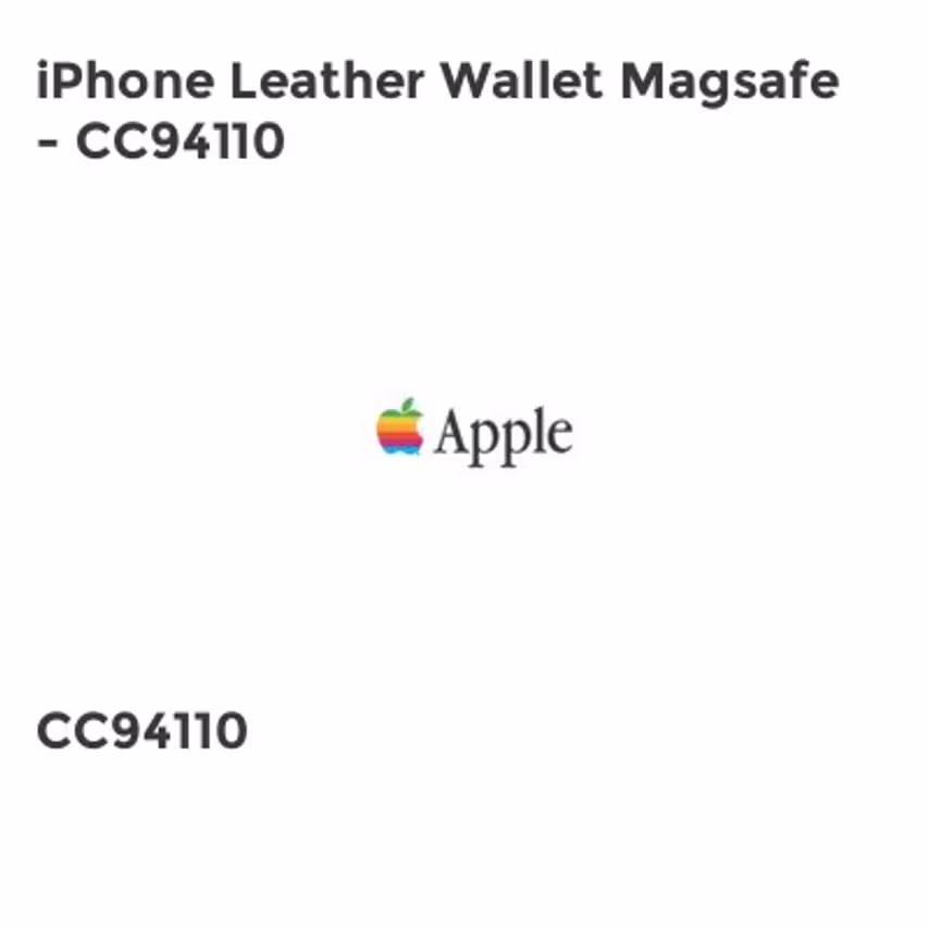 Apple iPhone Leather Wallet Magsafe - CC94110- you get 3