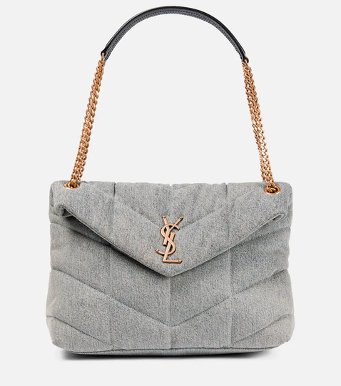 Loulou Medium denim shoulder bag