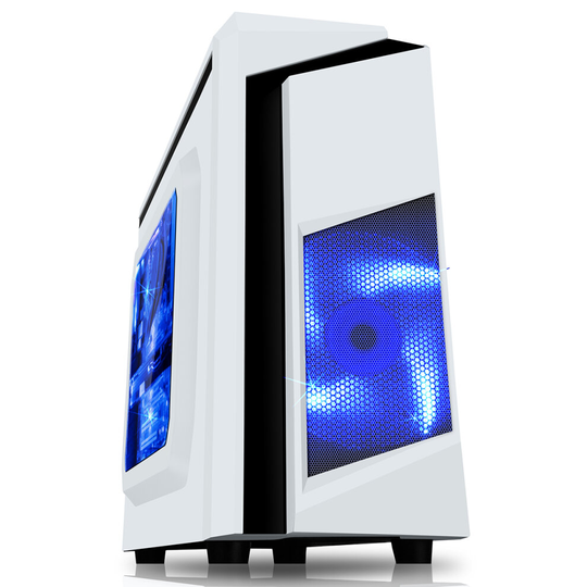 Fast Gaming PC Tower i5 16GB RAM 1TB GTX1050Ti 4GB Windows 10 F3 White
