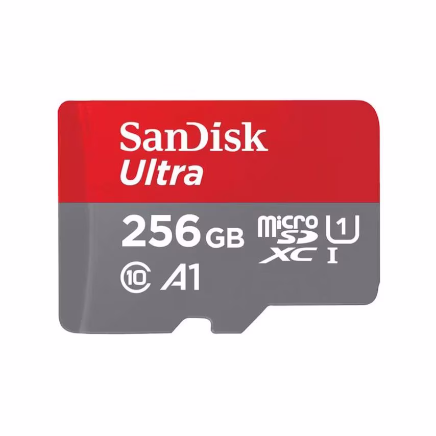 Sandisk SanDisk 256GB Ultra A1 Memory Card UHSI MicroSDXC Plus Adapter Up to 120