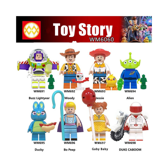 8PCS Toy Story Minifigure Toy Story Minifigure Building Blocks Child Gift Christmas Gift