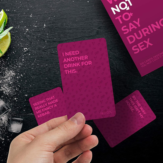 Gift Republic What Not to Say During Sex Adult Card Game