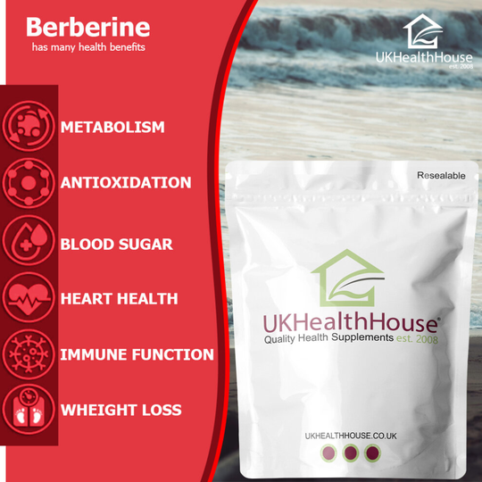 (Berberine Extract 1000mg 100mg 10:1 - 360 Tablets Vegan Supplements 100% Natural) Berberine Extract 1000mg 100mg 10:1