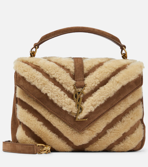 Collège Medium shearling shoulder bag