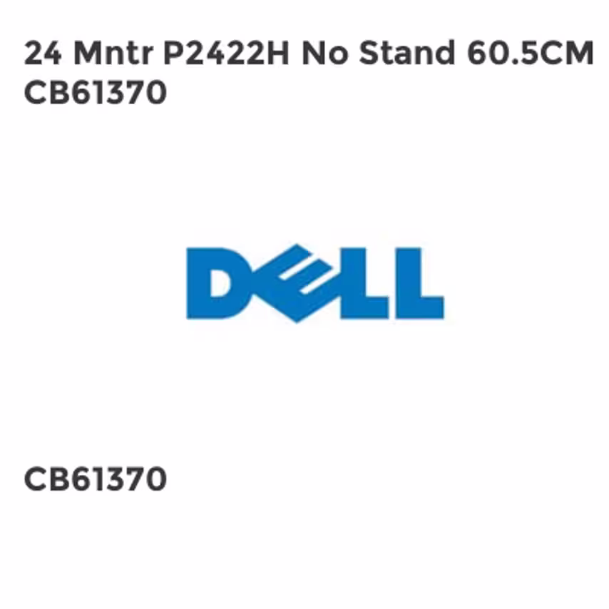 Dell 24 Mntr P2422H No Stand 60.5CM CB61370